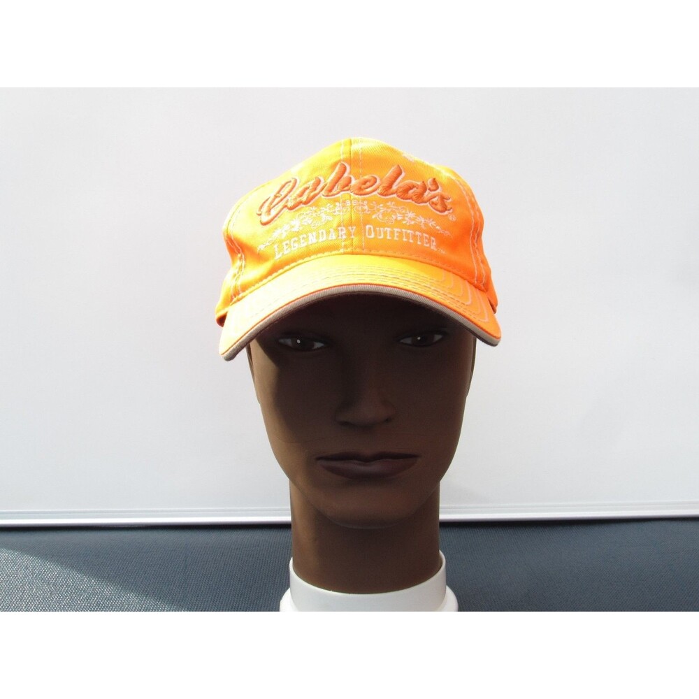 Cabela's Legendary Outfitter Hat Men's One Size Adjustable‎ Blaze Orange Cap